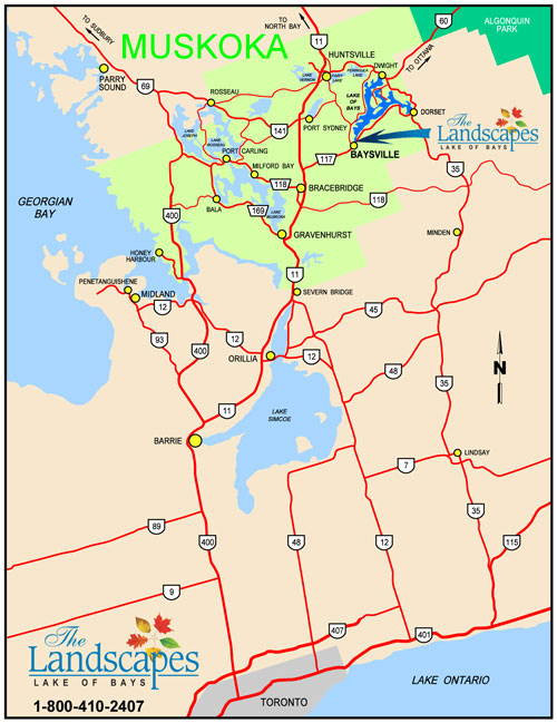 Map of Muskoka